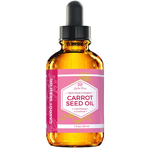 Leven Rose Carrot Seed Oil 1 Fl Oz Unrefined Cold Pressed Moisturizer for Skin Hair Nails