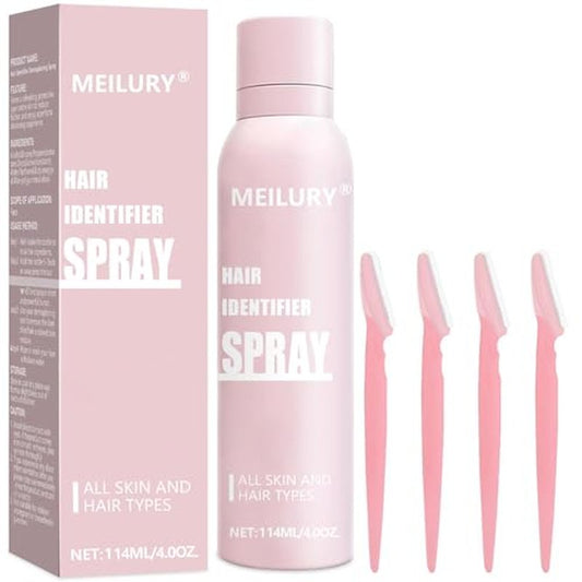 Hair Identifier Spray for Face Shaving,Moisturizing and Skin Care Dermaplaner Spray, Glow Reveal Face Spray for Face Dermaplaning, Peach Fuzz Remover for Women Face (1pc)
