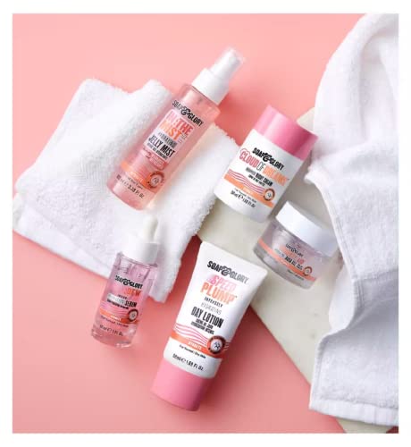 Soap & Glory Daily Dew Hydrating Face Serum with Hyaluronic Acid & Rosewater - Vegan Moisturizer for Dry Skin, 30ml