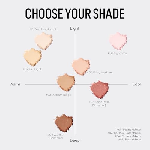 FREEORR Mineral Powder Foundation SPF 35 Medium Beige #03 – Loose Foundation with Buildable Coverage