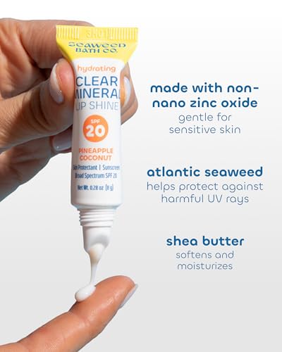Hydrating Clear Mineral Lip Shine SPF 20 - Pineapple Coconut Flavor