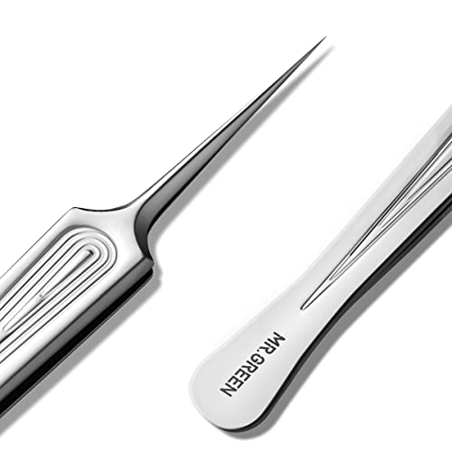 MR.GREEN Pointed Tip Tweezers for Ingrown Hair & Eyebrows