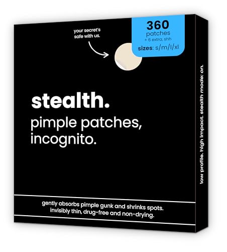 Good Vibes Cosmetics Hydrocolloid Acne Patches - Invisible Spot Stickers with Salicylic Acid & Tea Tree Oil, 360 Count