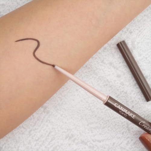 CANMAKE Creamy Touch Slim Eyeliner 1.5mm - 11 Cloudy Gray, Ultra-Fine Gel