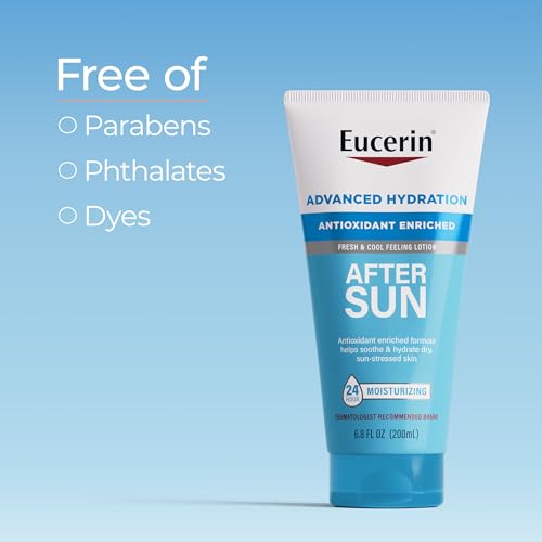 Eucerin Advanced Hydration After Sun Lotion, Antioxidant-Rich Moisturizer