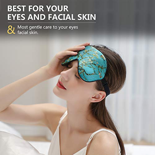 ZIMASILK Adjustable 100% Mulberry Silk Eye Mask for Sleep