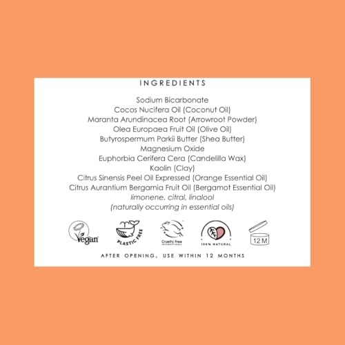 Active Deodorant Balm - Orange & Bergamot 55g | Natural Ingredients