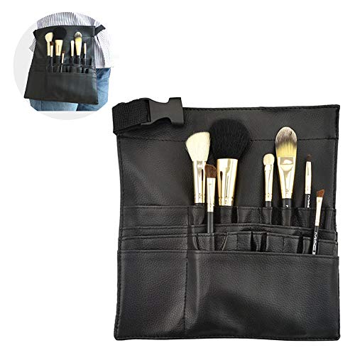 SteelFever Professional Makeup Brush Bag with 22 Pockets & Adjustable Belt