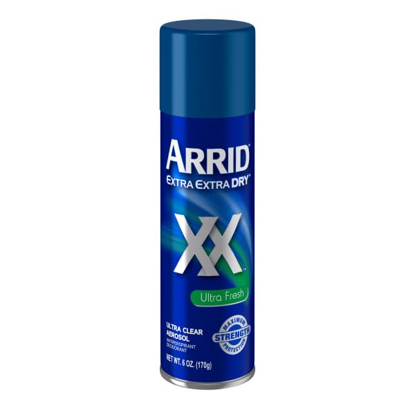 Arrid XX Ultra Clear Anti-Perspirant Deodorant Spray, Ultra Fresh, 6 oz (3-Pack)