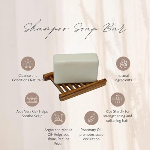 Seoul Naturals Rice Shampoo Bar with Rosemary & Aloe - Vegan Hair Care