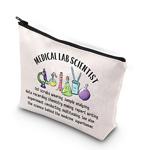 TSOTMO Professional Lab Scientist Makeup Bag - Zipper Pouch