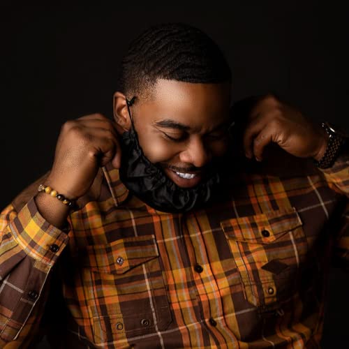 Satin Beard Bonnet for Sleeping - Adjustable Beard Protector & Conditioner