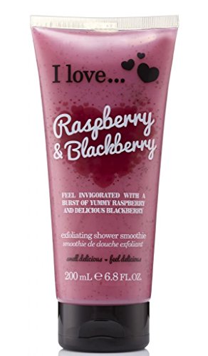 I LOVE Raspberry & Blackberry Exfoliating Shower Smoothie Body Scrub 6.8oz