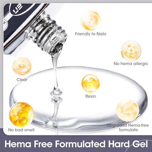 GELLEN 5-In-1 Clear Builder Gel 20ml - HEMA-Free Nail Strengthener
