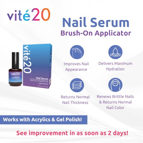Dr. Blaine's VITÉ20 Nail Health Serum with Brush-On Applicator