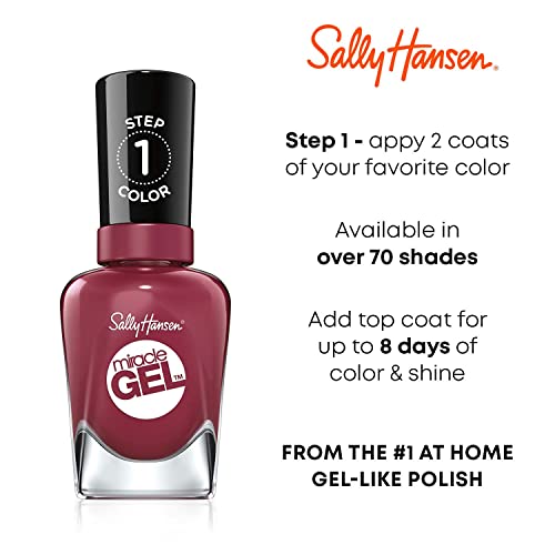 Sally Hansen Miracle Gel Nail Polish Pack of 2 - Flash-ionista #649 (0.5 Fl Oz)