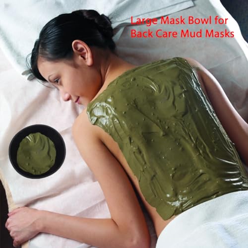 Rowcay Black Silicone Mixing Bowls Set – 2 Large & 2 Medium for Facial Masks & More, Variation: Black-2L2M