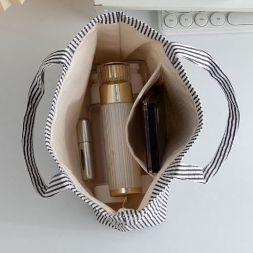 OZAOZ Small Cosmetic Tote Bag - High Capacity Travel Makeup Organizer