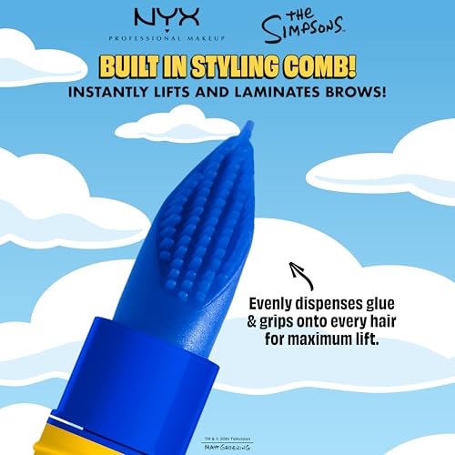 NYX Marge Simpson Mega Glue Eyebrow Gel & Hair Tamer - 24HR Hold