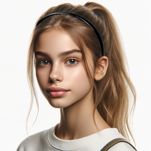 6-Pack Multi-Color Skinny Headbands for Women & Girls