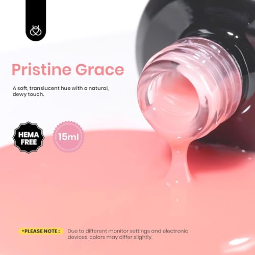Beetles HEMA-Free Builder Gel for Nails - Nude Pink, 15ml
