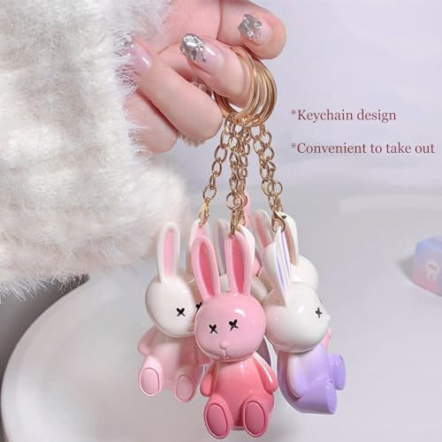 Bunny Rabbit Lip Gloss Set - 6 Moisturizing Liquid Lipsticks
