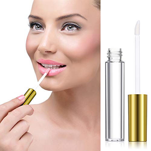 40 Clear Lip Gloss Tubes with Stoppers & Funnels - 10 ml