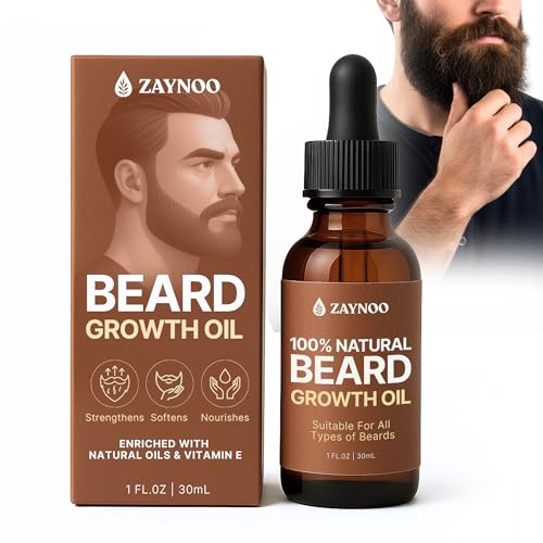 Zaynoo Organic Beard Growth Oil - 30ml Natural Argan & Jojoba Blend