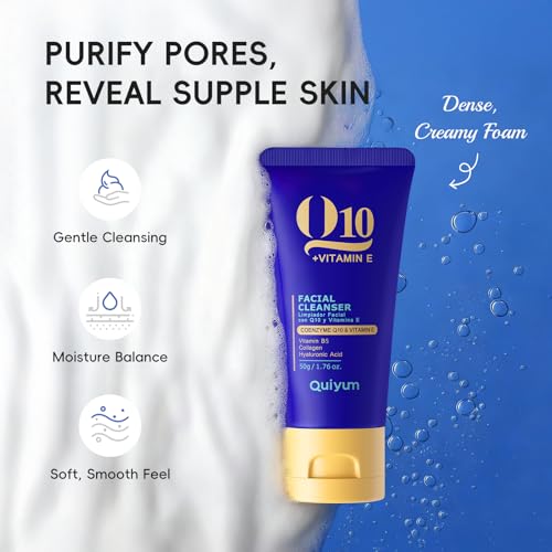 QUIYUM Q10 & Vitamin E 6-Step Skincare Set for All Skin Types