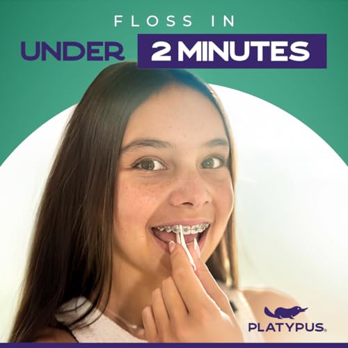 Platypus Orthodontic Flossers for Braces - 60 Count (2 Packs of 30)