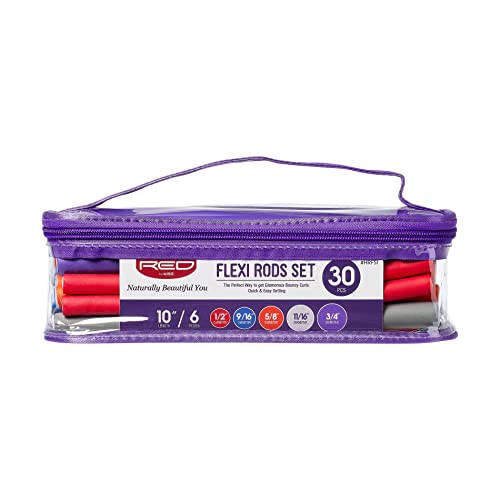Red by Kiss 30 PCS Flexi Rods Set - 10 Inch No Heat Curlers