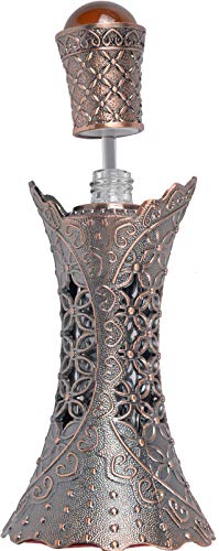 Nerien Bronze Vintage Perfume Bottle - Refillable 15ml Essential Oil Container
