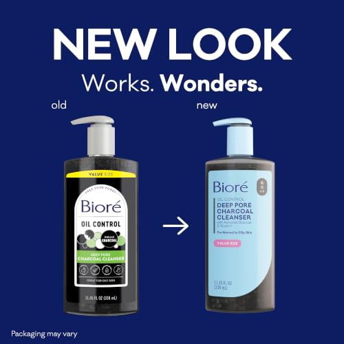 Bioré Deep Pore Charcoal Facial Cleanser for Oily Skin - 11.45 fl oz