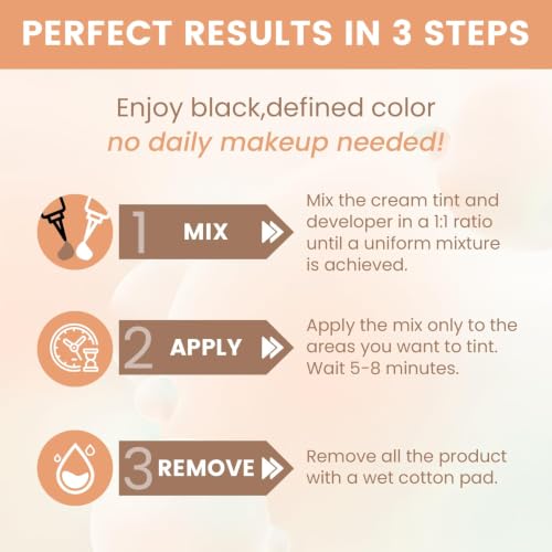Lomansa Black Eyelash Color Kit – Natural Results for Lashes & Brows