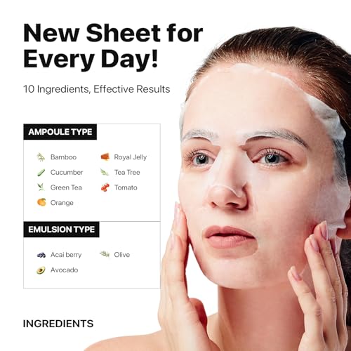 Nature Republic Real Nature Sheet Mask Set - 10 Hydrating Masks