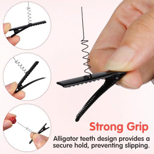 200 Pcs Metal Duckbill Hair Clips - 1.57 Inch DIY Craft Alligator Clips