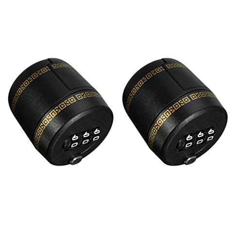 2-Pack Wine Bottle Lock with Combination Sealer & Stopper