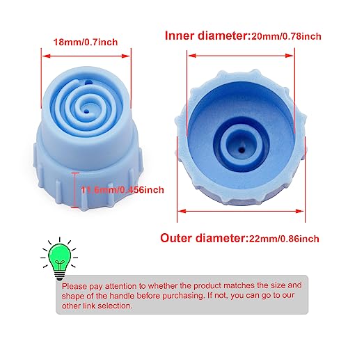 Elitzia 12Pcs Silicone Hydro Dermabrasion Tips Vortex for Face - Small & Large Set