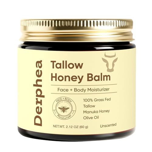 Tallow Honey Balm for Aging Skin - 2.12 oz Crepey Skin Repair Cream