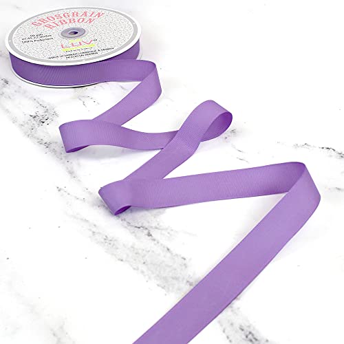 LUV Ribbons 7/8-Inch Grosgrain Ribbon - 50 Yards, Lavender