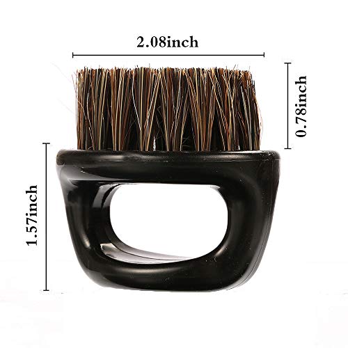 Borogo 2-Pack Beard Brush for Men - Soft Boar Bristle Grooming Tool