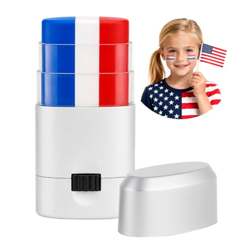 Go Ho Red White and Blue Eye Black Stick - Patriotic Face Paint