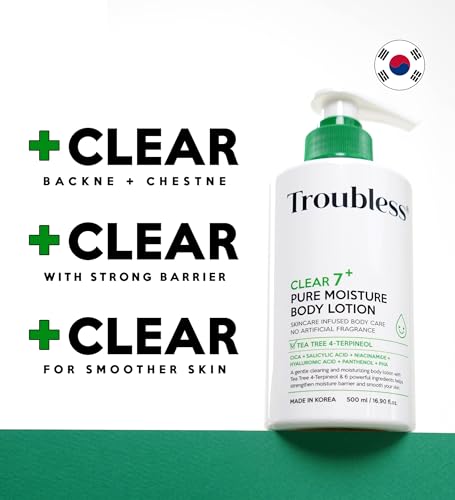 Troubless CLEAR 7 Plus Moisture Body Lotion for Sensitive Skin - 16.9 fl oz
