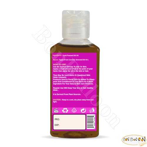 Pure Cold Pressed Dill Oil 50ml - Natural Cooking & Body Oil, Kosher & Halal