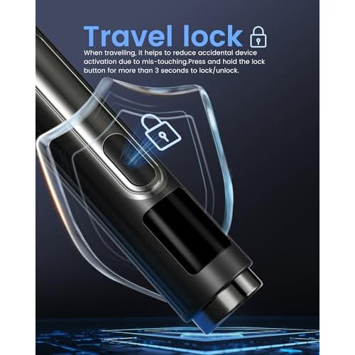 NUBACK Electric Back Shaver for Men, 3 in 1 Mens Back Shaver, Cordless Back Hair Trimmer for Men with Extendable Long Handle, Self-Service Body Groomer Razor with Wider Blade