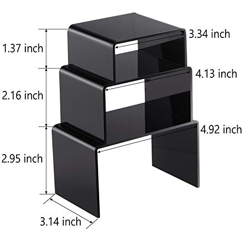 Chuangdi Acrylic Display Risers for Jewelry & Food - 2 Sets