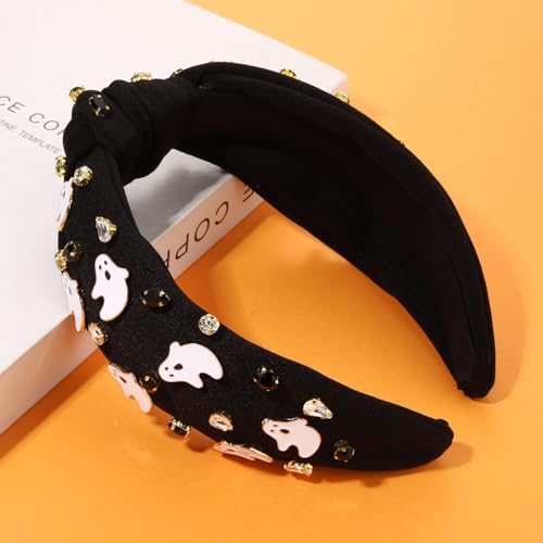 Ghost 5 Halloween Headband for Women - Beaded Pumpkin & Ghost