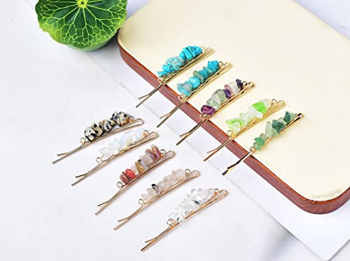 Colorful Crystal Hair Pins Set of 15 - Blue FY0200 FY0202