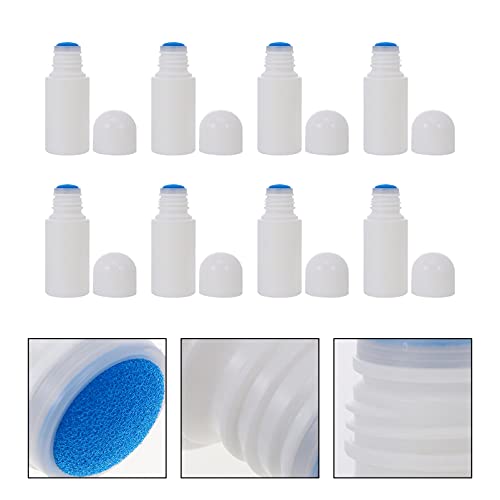8pcs Travel Silicone Applicator Bottles 50ml for Cosmetics Perfume & Essential Oils