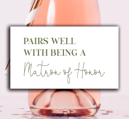 Bridesmaid Proposal Mini Champagne Bottle Labels - Set of 12